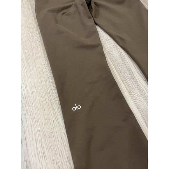 Alo Yoga Womens Leggings Espresso XS Bootcut Airbrush High Waisted Athleisure - Picture 6 of 11